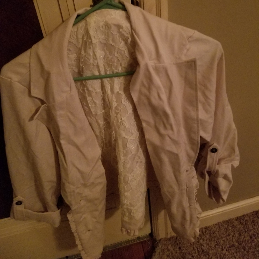 Light pink suit blazer maurices brand